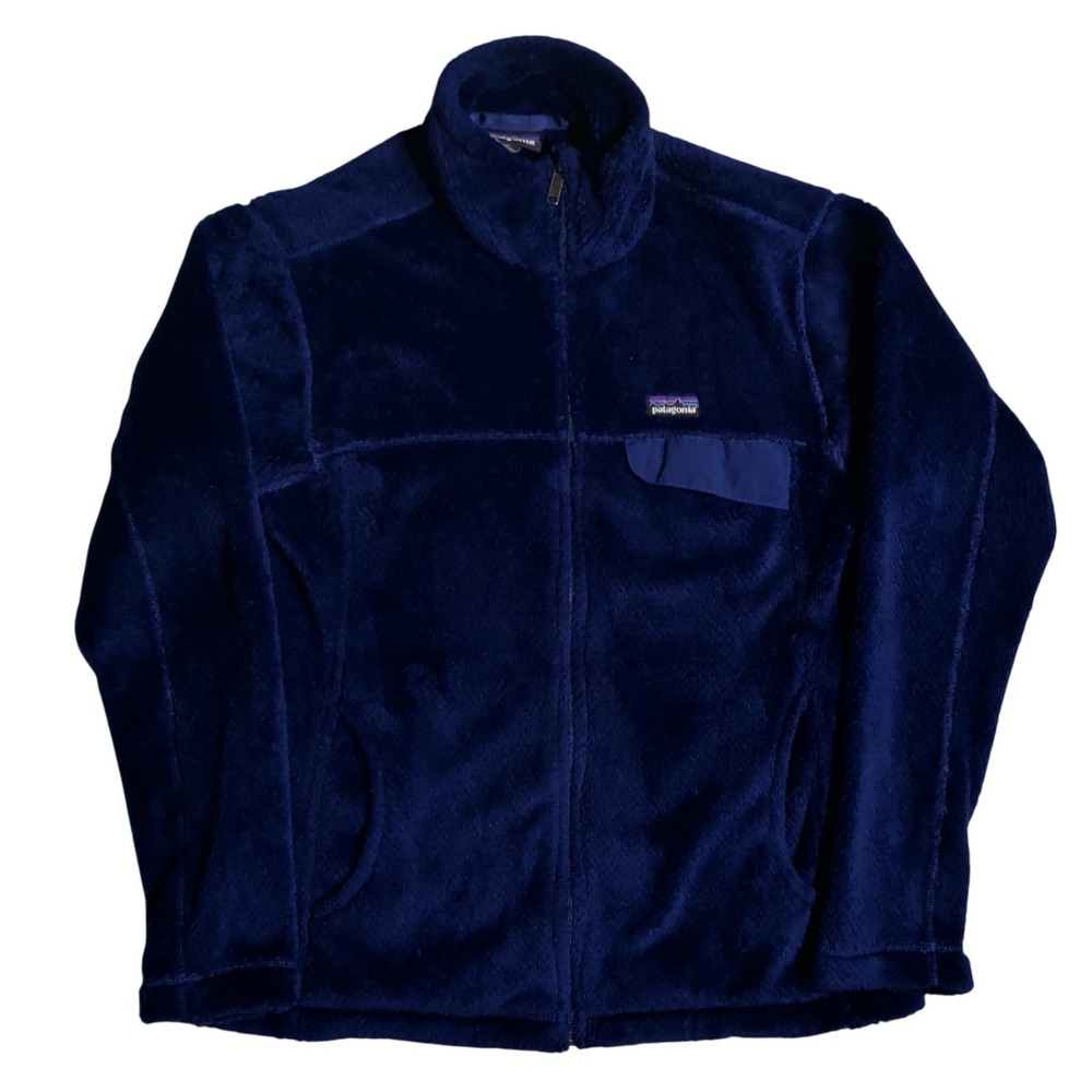 Patagonia Retool Jacket Womens Size L Blue Full Zip Fleece Gorpcore Preppy Gorp
